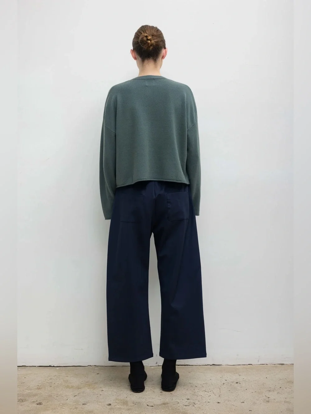 Leset XS Jane Carpenter Pant Navy Blue Wool